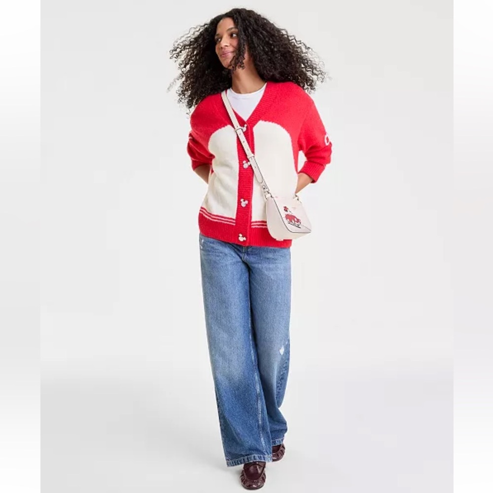 Disney/ Macy’s Minnie Mouse Cardigan Embellished with Crystals by Swarovski - Picture 3 of 8